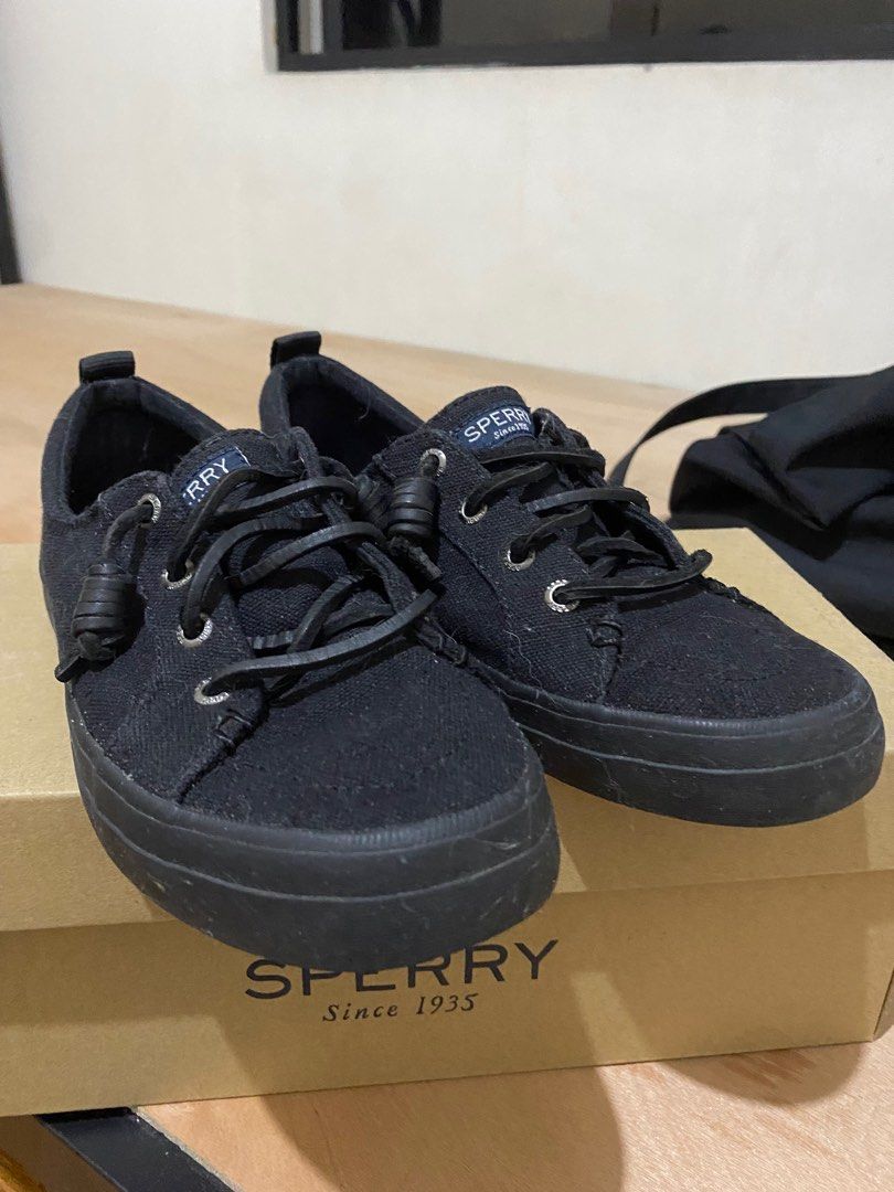 All black women's sale sperrys