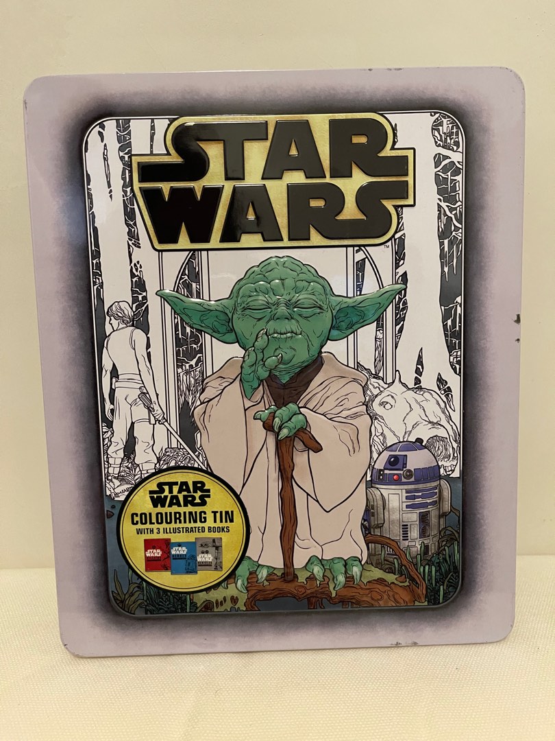 Star Wars Coloring Tin with 3 Books on Carousell