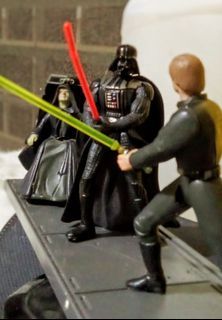 Star Wars Final Jedi Duel Cinema Scene (1997) Kenner Figure Set - (Darth Vader / Luke Skywalker / Emperor Palpatine)