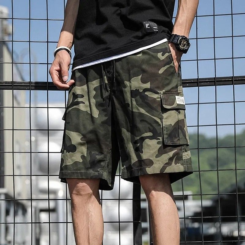 Men's gray camo cargo sale shorts