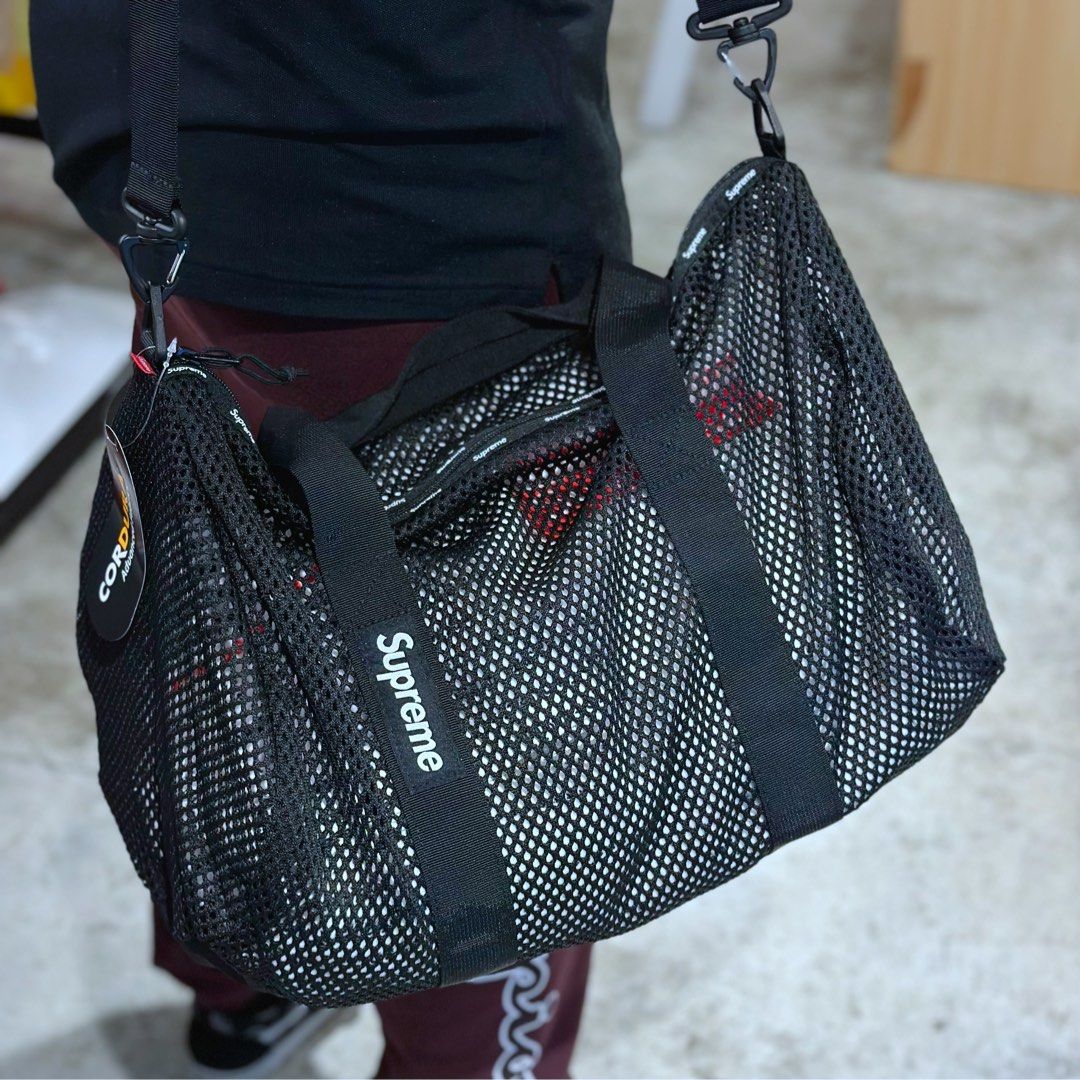 カラーBlack【新品・未使用】Supreme Mesh Duffle Bag black