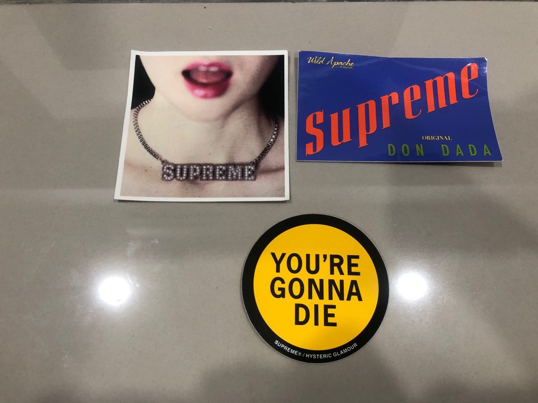 Supreme store sticker girl