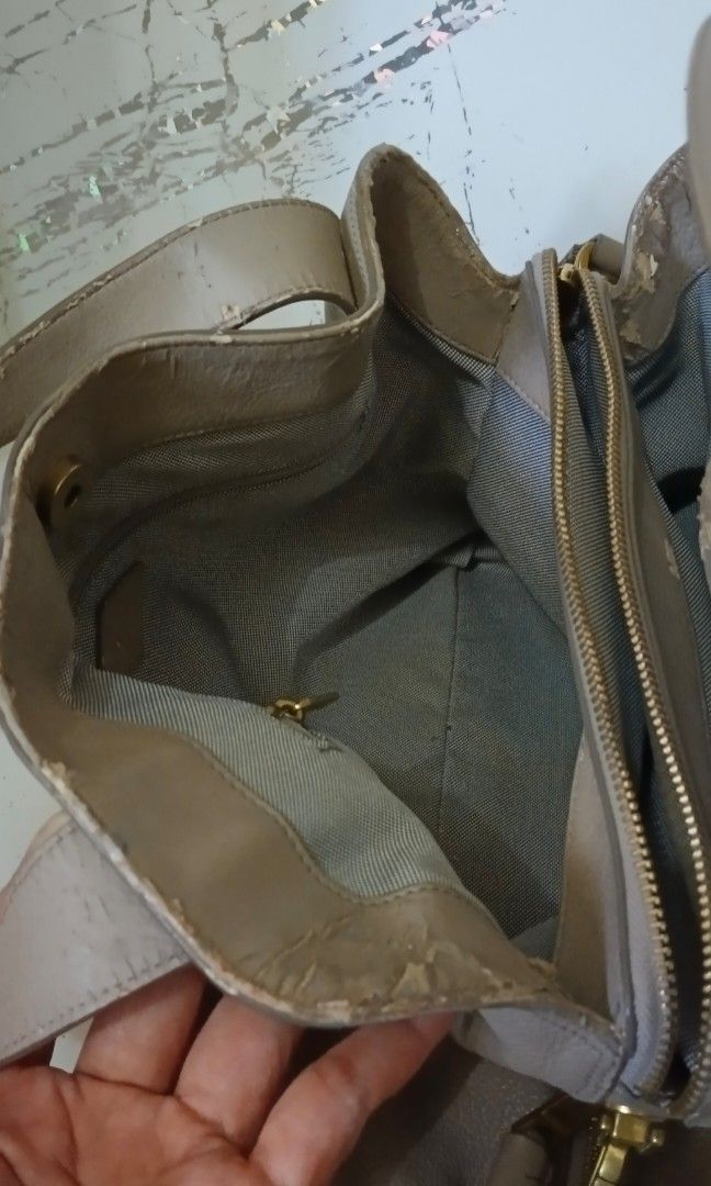 Fossil maya satchel clearance taupe