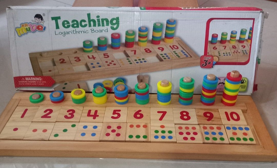 Teaching Logarithmic Math Board for Montessori Learning Math on Carousell