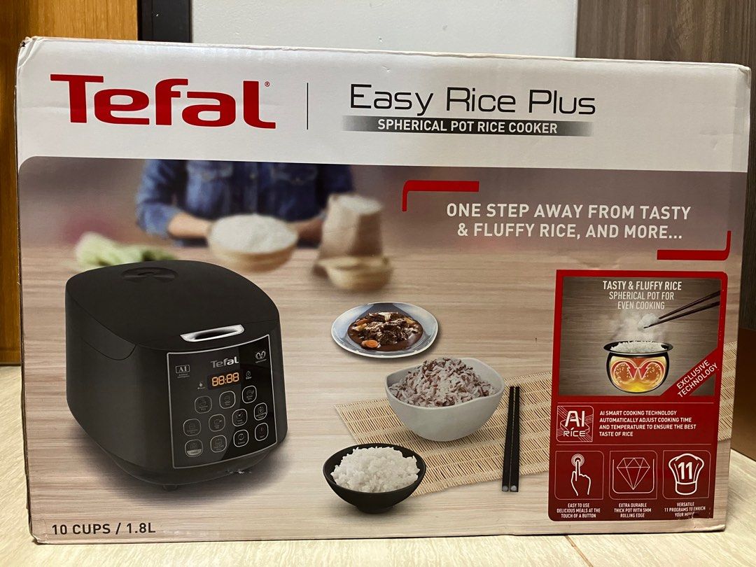 Tefal RK736B Rice Cooker Easy Rice Plus 1.8L, TV & Home Appliances