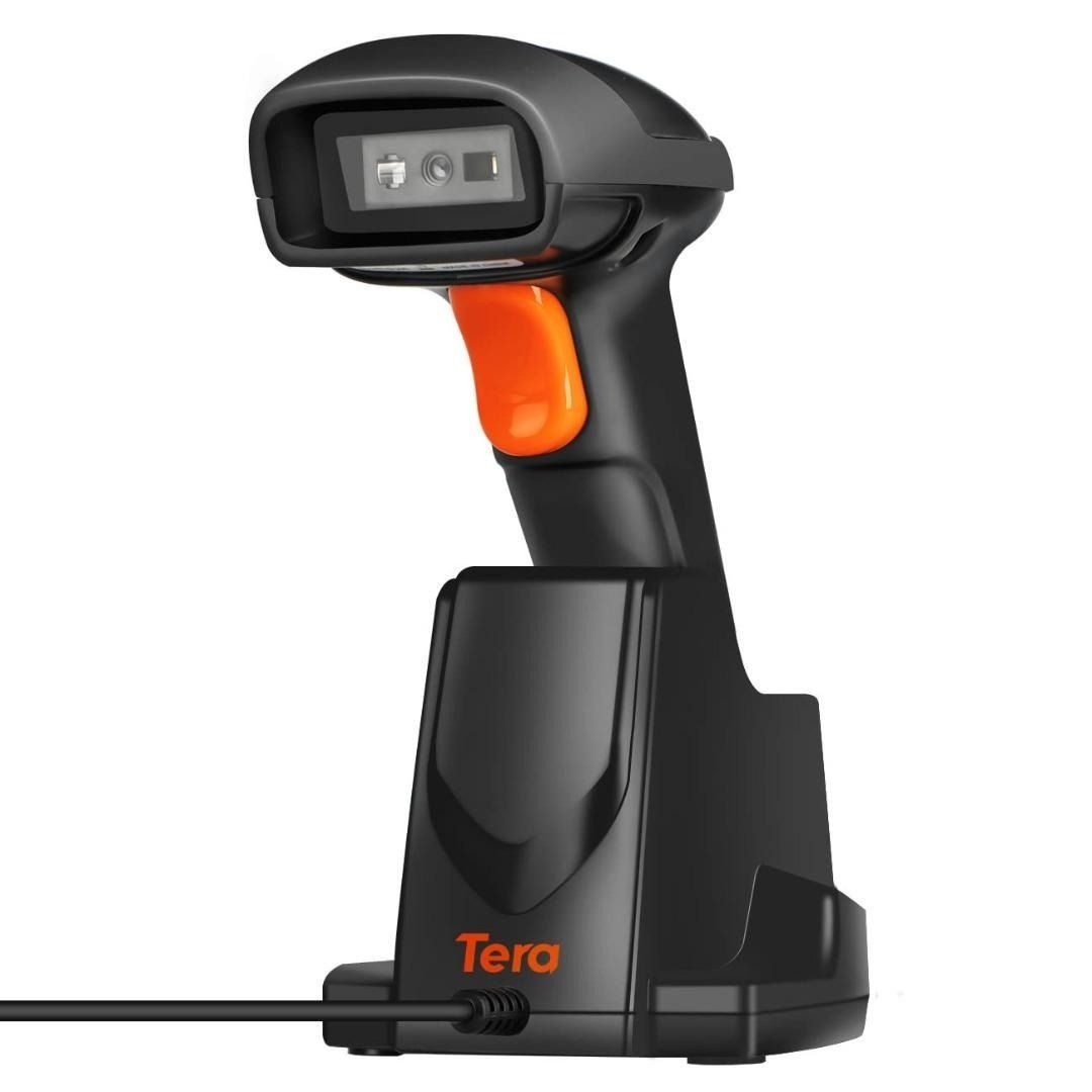 Tera [Pro Series] 1D 2D QR Wireless Barcode Scanner 328Ft Extra Fast Long  Transmission, Super Fast Scanning Speed, 433mhz Wireless Handheld Desktop Bar  Code Reader with USB Charging Cradle Stand, Computers 