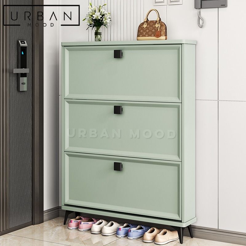 Ultra slim shop shoe cabinet