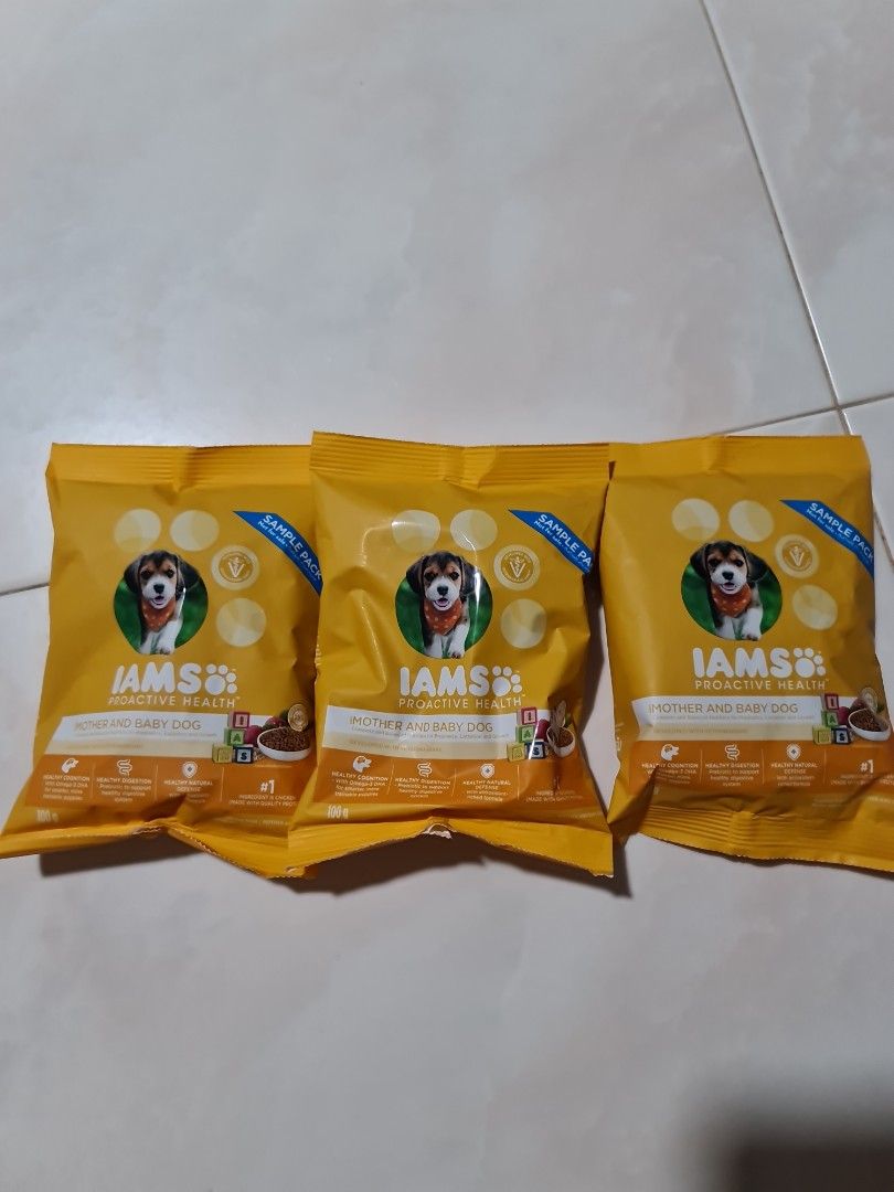 To bless dog kibbles 3 x 100g Iams proactive health for Mother