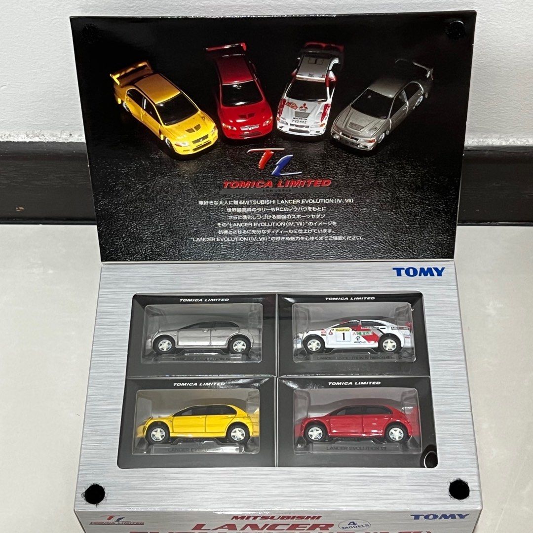 Tomica Limited Mitsubishi Lancer Evolution (IV/VII) 4 Models Set 