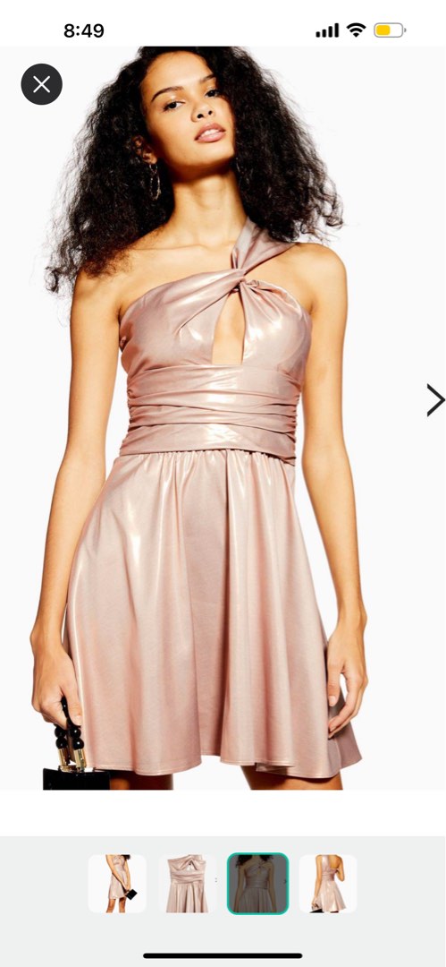 Topshop foil dress clearance