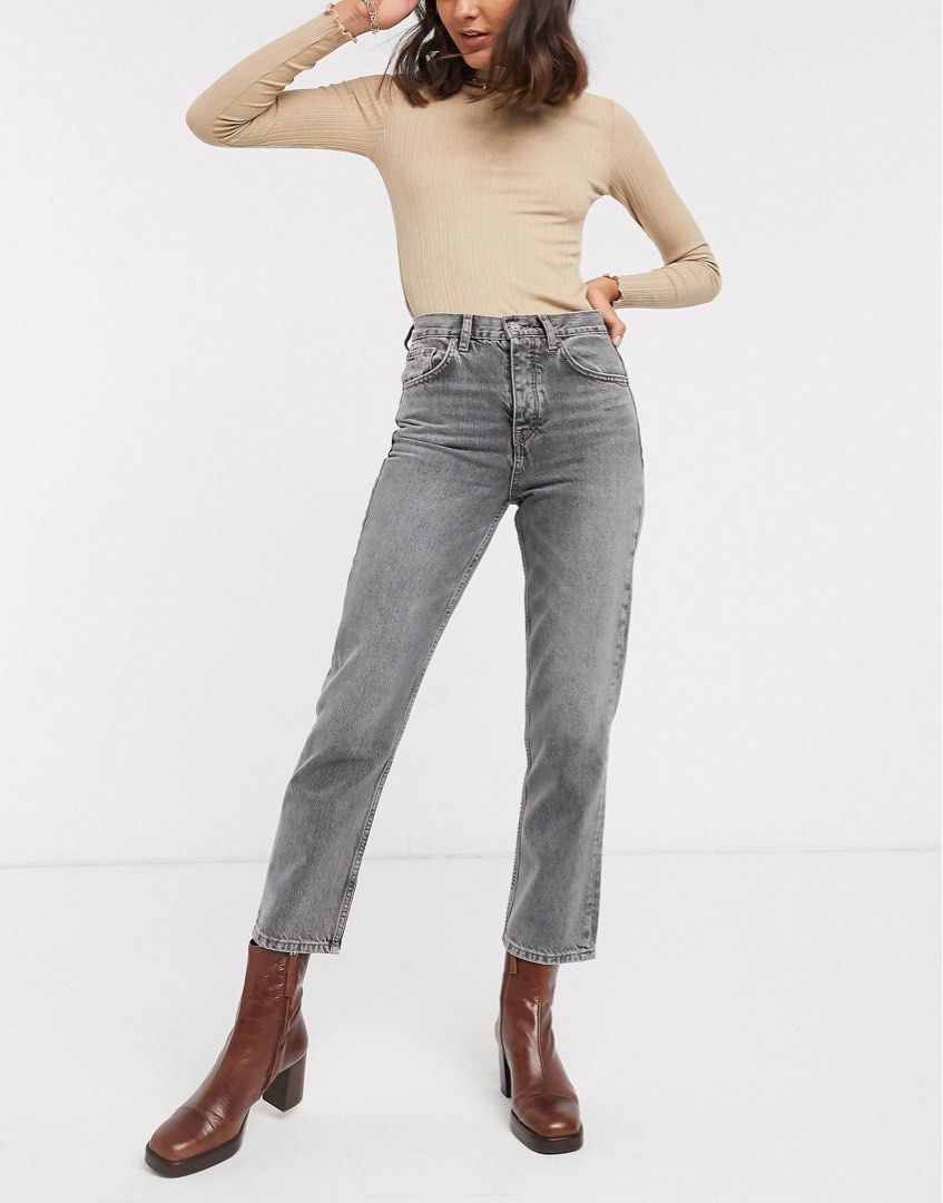Topshop straight leg jeans petite top