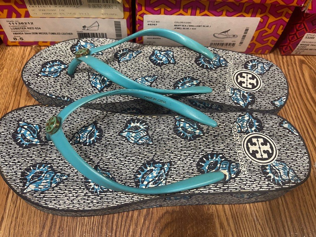 TORY BURCH sandal wedges authentic size 9 preloved