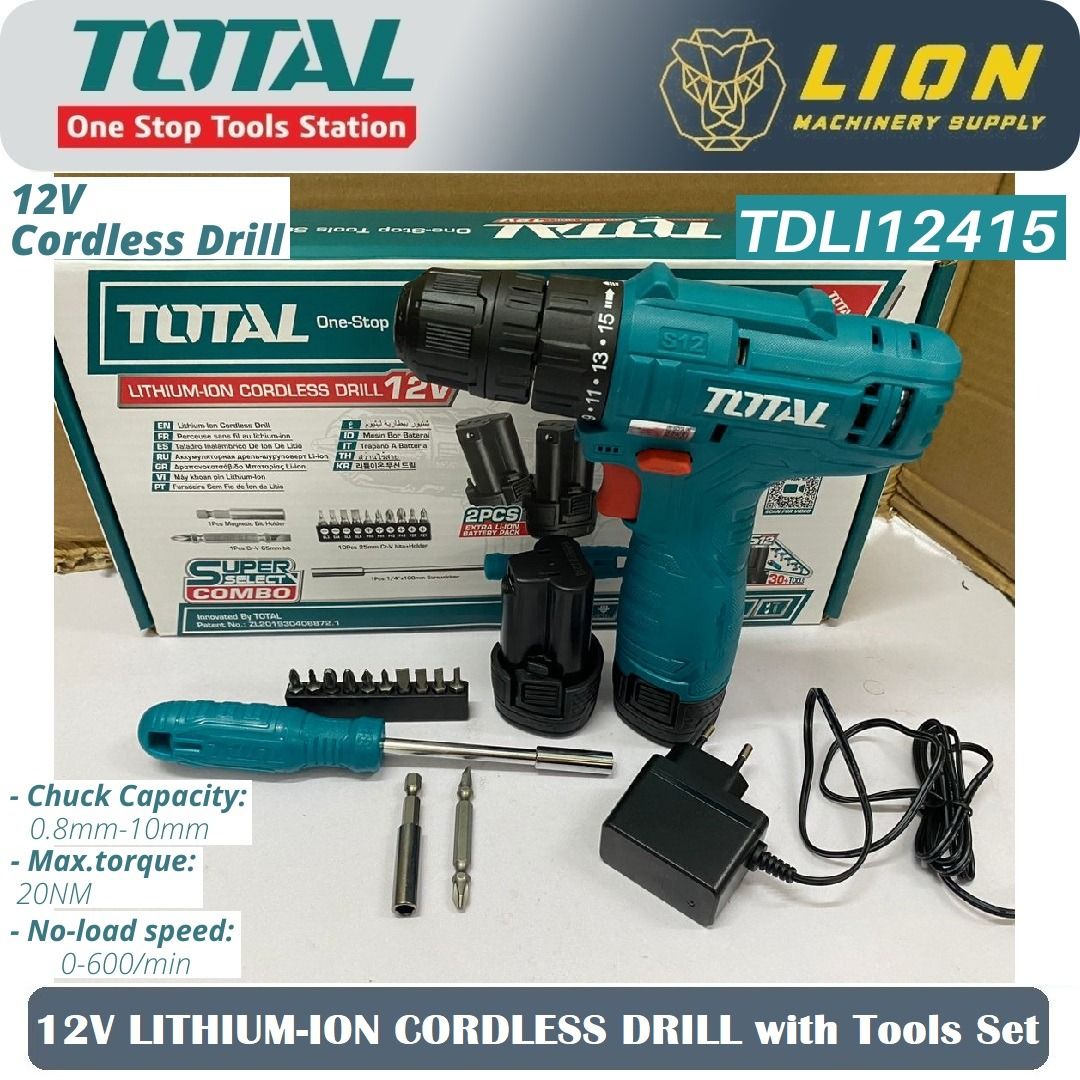 Total best sale 12v drill