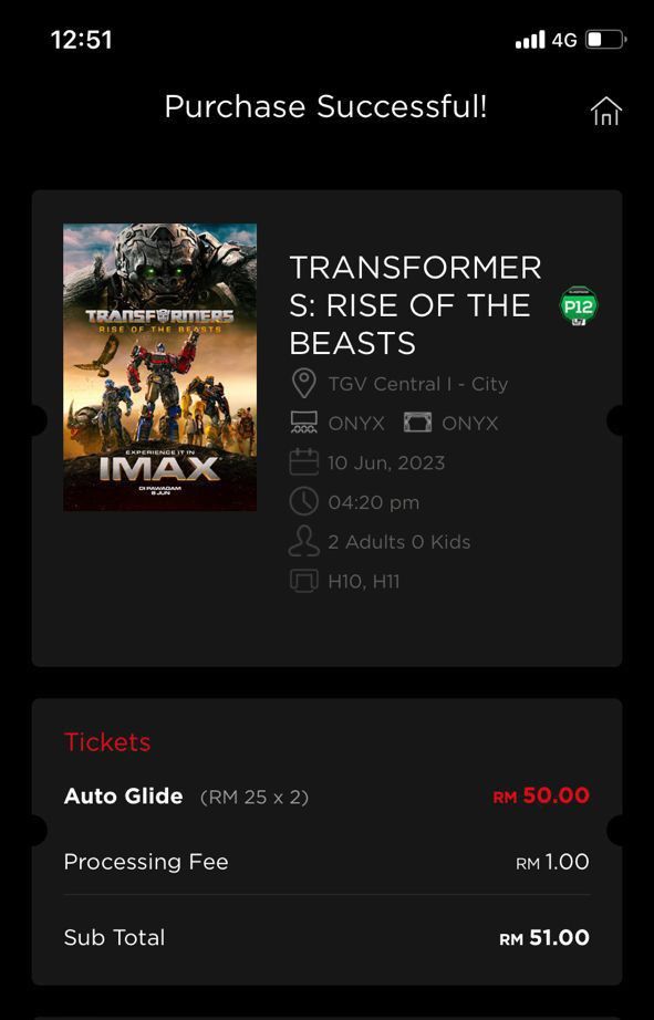 Transformers Movie Ticket to letgo, Tickets & Vouchers, Event Tickets