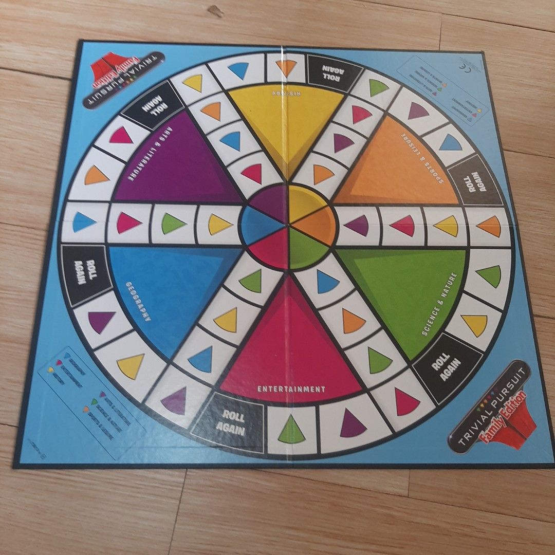 Trivia pursuit (Category: Board Games & Puzzles) located in Pasig City. Submitted by kharmiemalco (Listing ID 1236615422, Image 3). Description: trivia pursuit board game for the whole family. best for family and friends bonding bnew and sealed.