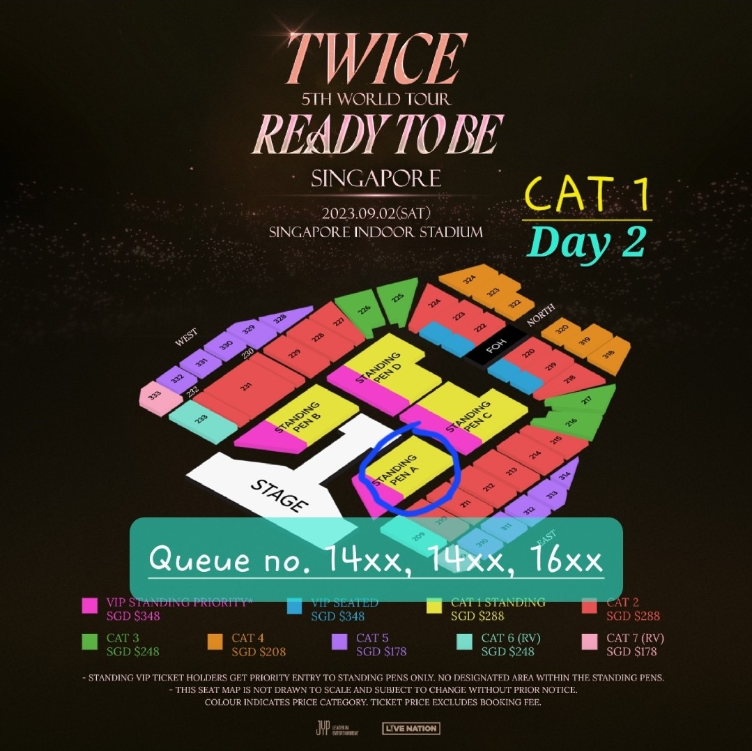 1 LEFT* Twice Concert Day 2, Tickets & Vouchers, Event Tickets on