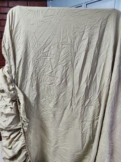 US bedsheet beige fully garterized queen to king size