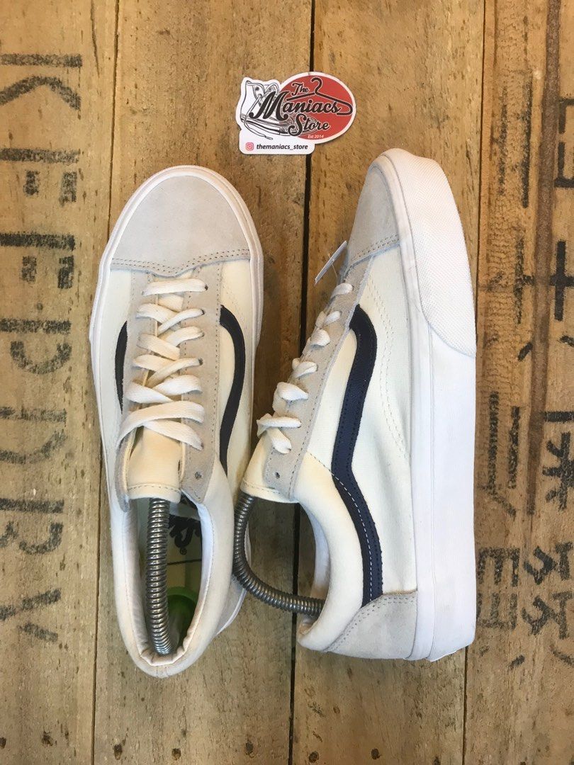 Vans style shop 36 marshmallow navy