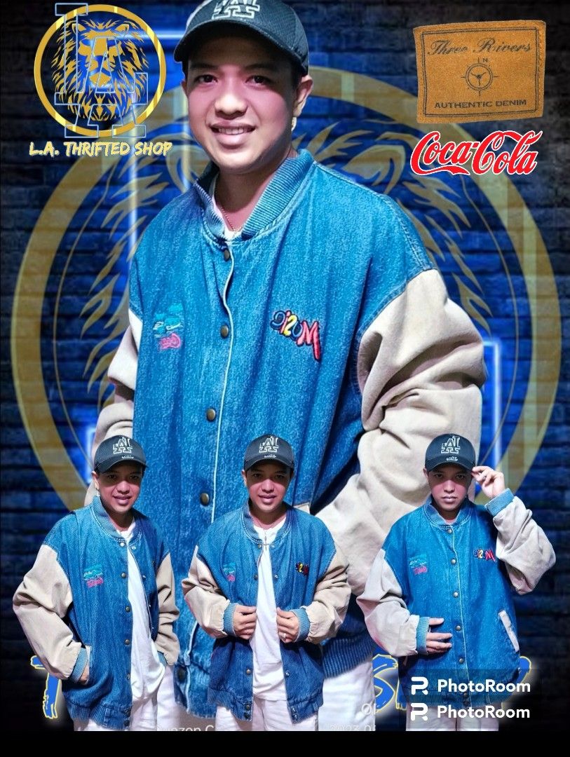 Vintage Coca Cola Denim jacket Men s Fashion Coats Jackets and