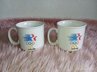 Vintage ceramic mcdo mug los angeles olympic games 1984