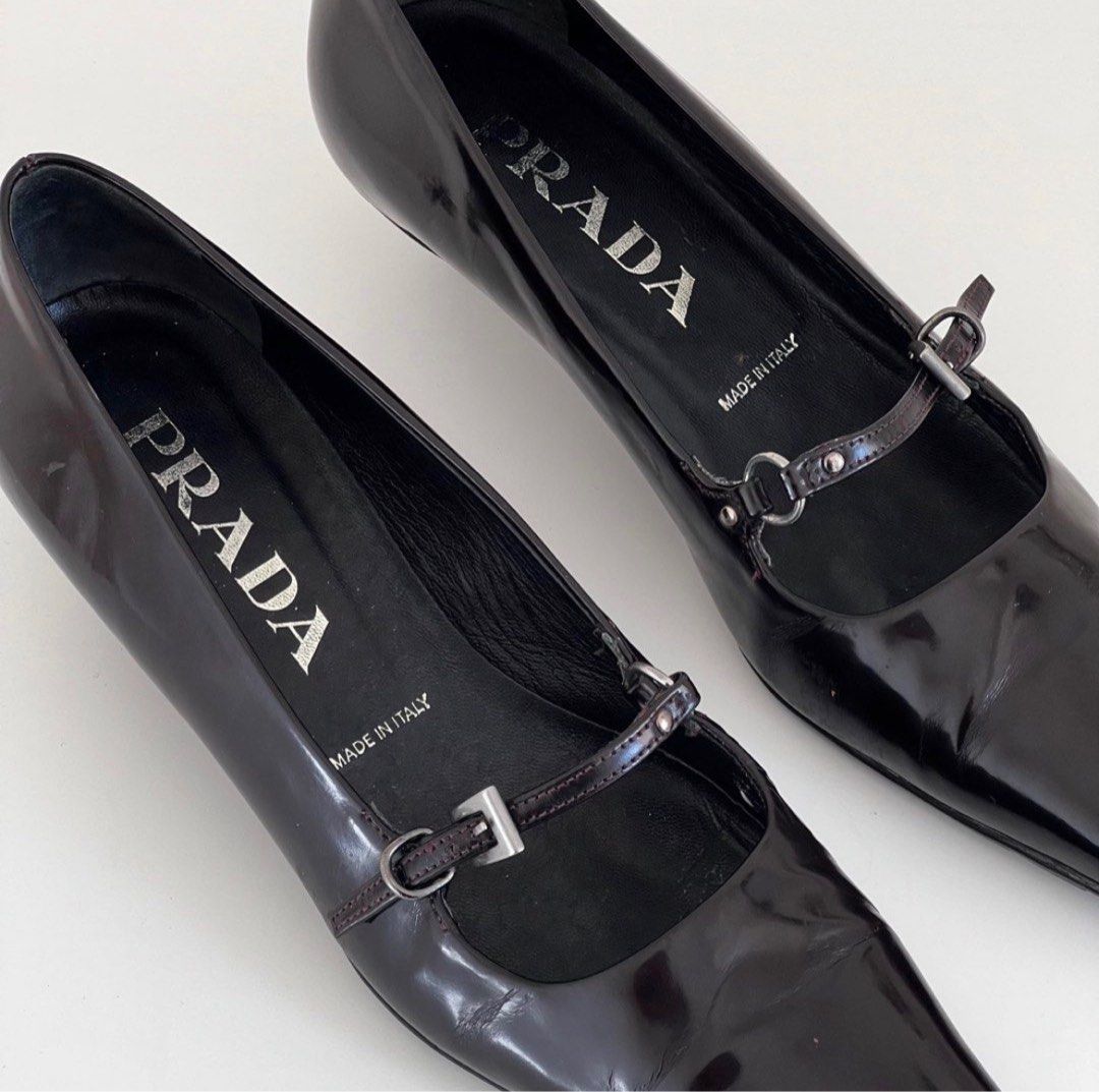 Vintage Prada Mary Jane Kitten Heels on Carousell