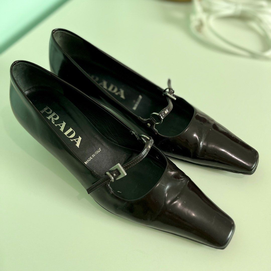 Vintage Prada Mary Jane Kitten Heels on Carousell