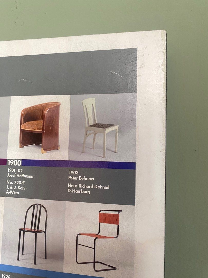 VITRA Design Museum Chair collection poster board on Carousell