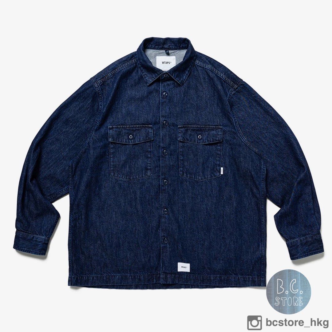 未使用品 Wtaps Denim / / WCPO 02 02 Cotton. インディゴ / LS ...