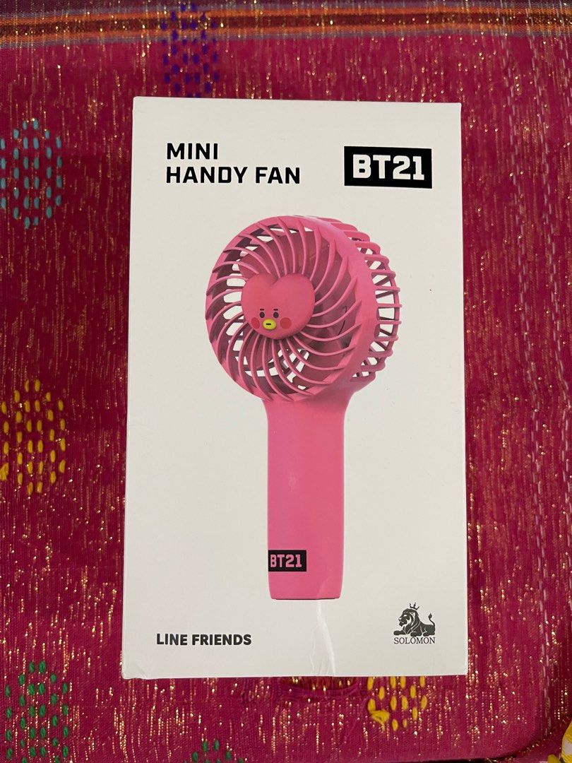 Wts) Bt21 Tata Mini Handy Fan , Hobbies & Toys, Collectibles & Memorabilia,  K-Wave On Carousell