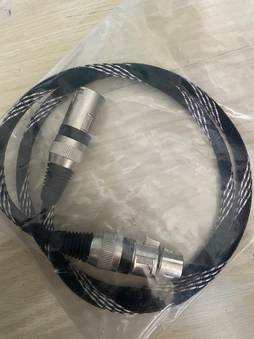 XLR cable braided, Audio, Other Audio Equipment on Carousell