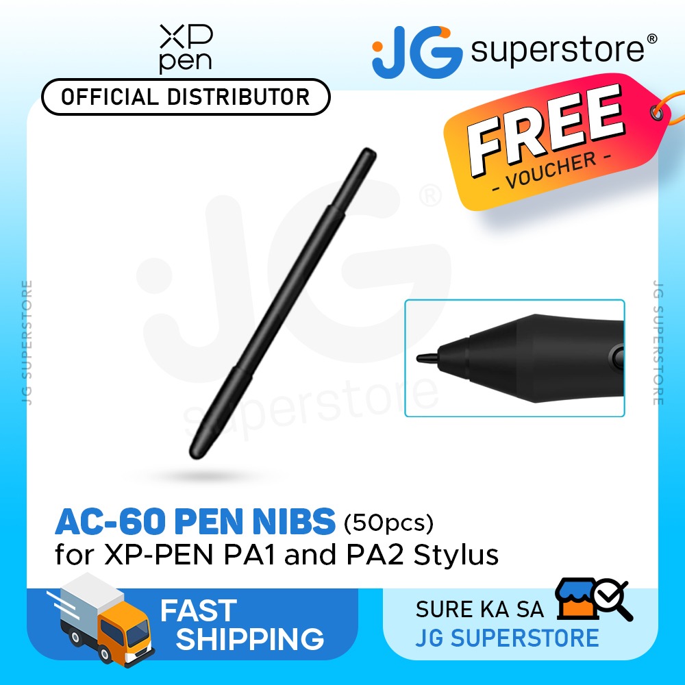 XPPen AC60 Replacement Pen Nibs for PA1 and PA2 Stylus Pens suitable