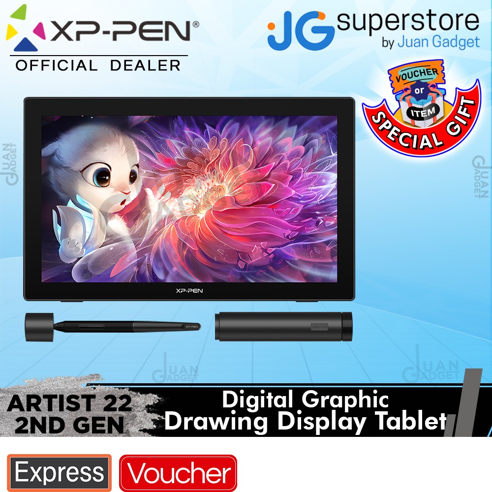 XP-Pen Artist 22 USB Type-C 2nd Generation 1080p Resolution Digital ...