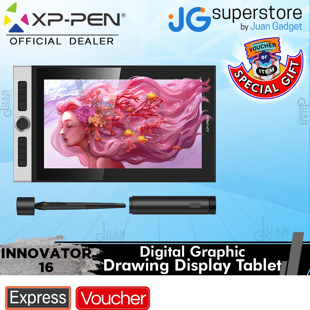 XPPen Innovator 16 Graphic Display Tablet with 8 Customizable Shortcut