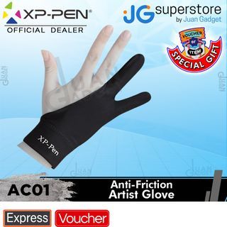 XP-Pen Professional Anti-Friction Artist Glove Suitable for Left and Right Hand Universal Size, Lycra Material for Graphic Tablets and Digital Arts   | JG Superstore