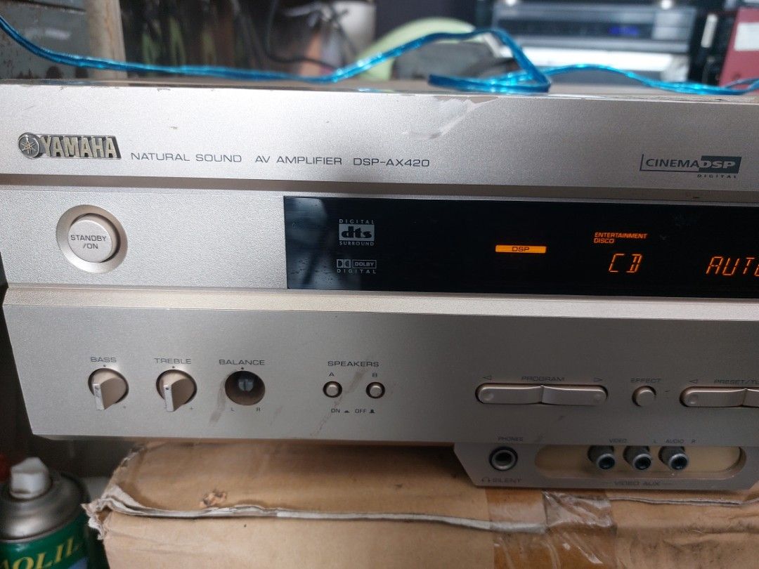 Yamaha DSP-AX420 amplifier (Category: Soundbars, Speakers & Amplifiers) located in Baliuag. Submitted by papa.gardz (Listing ID 1236592073, Image 3). Description: yamaha amplifier Dsp-Ax420 110 v. 190 watts. working condition. wla lang isang knob..