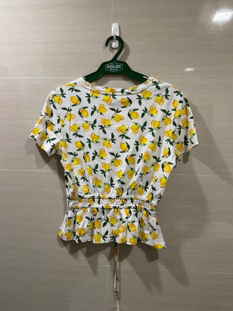 Zara lemon print shirt clearance