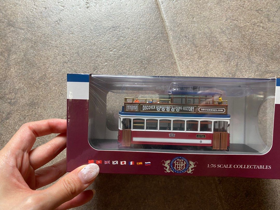 100%新連盒）絕版珍藏模型電車開篷電車型號1:76 電車擺設1904 tram