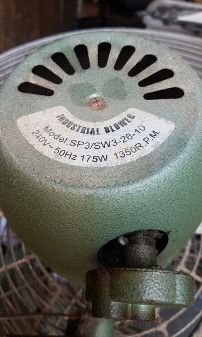 26in powerful industrial wall fan with bracket only 58.. call now at