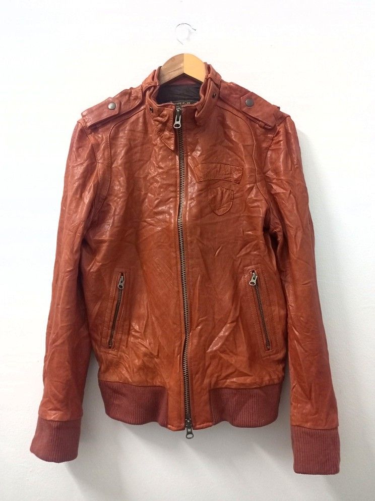 291295=Homme Sheepskin Leather Jacket
