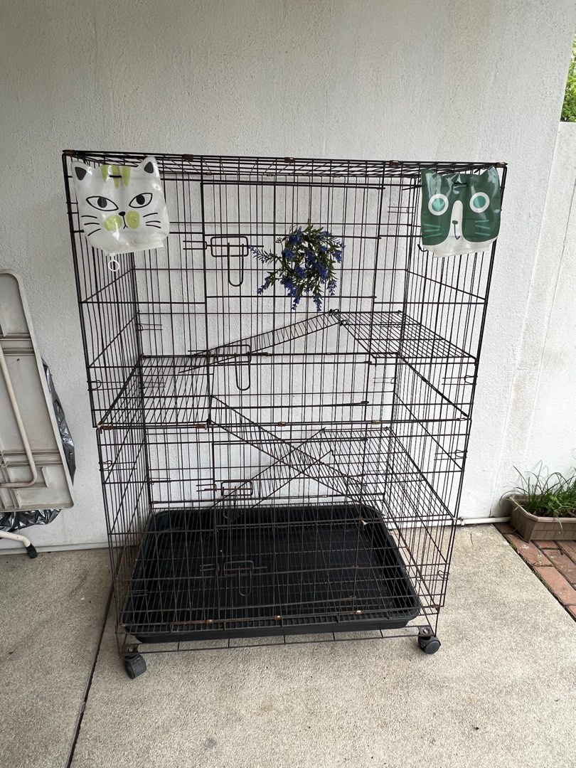 3storey cat cage, Pet Supplies, Homes & Other Pet Accessories on Carousell
