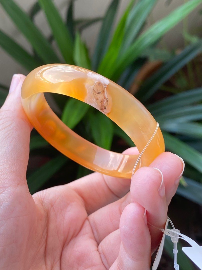 Agate bangle top bracelet