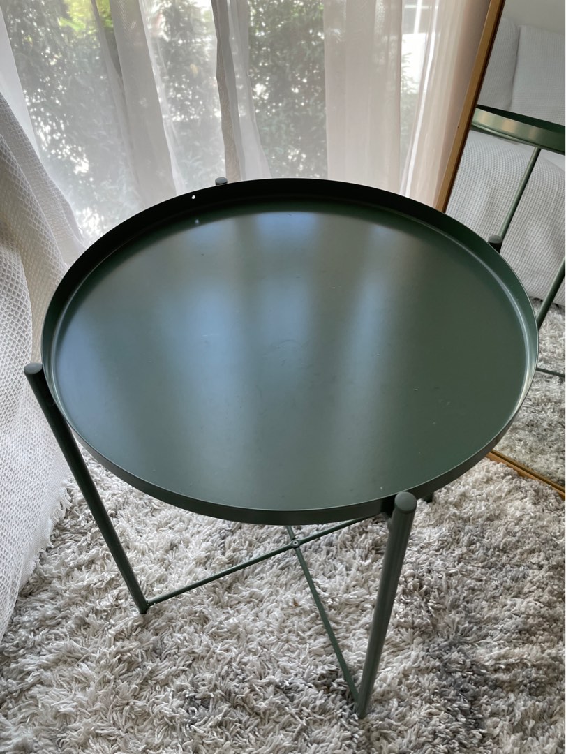 8 Beautiful Sage green side table, Furniture & Home Living, Furniture