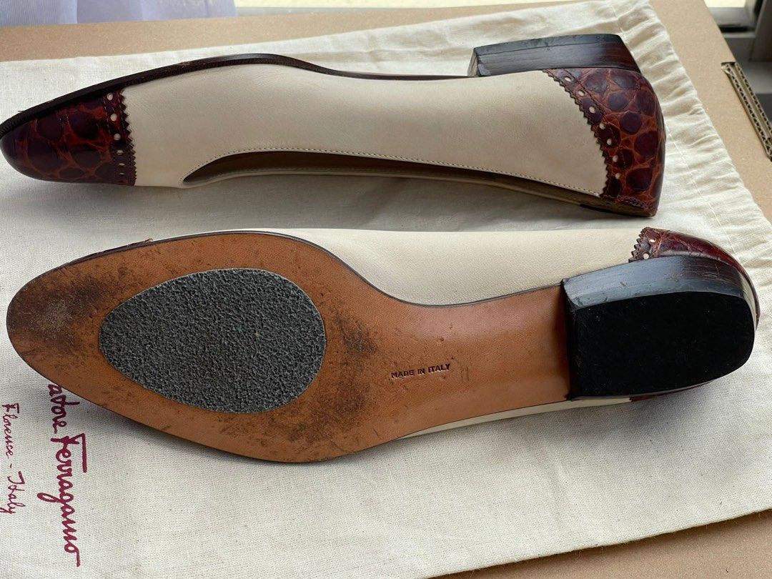 Alligator ferragamo sales shoes