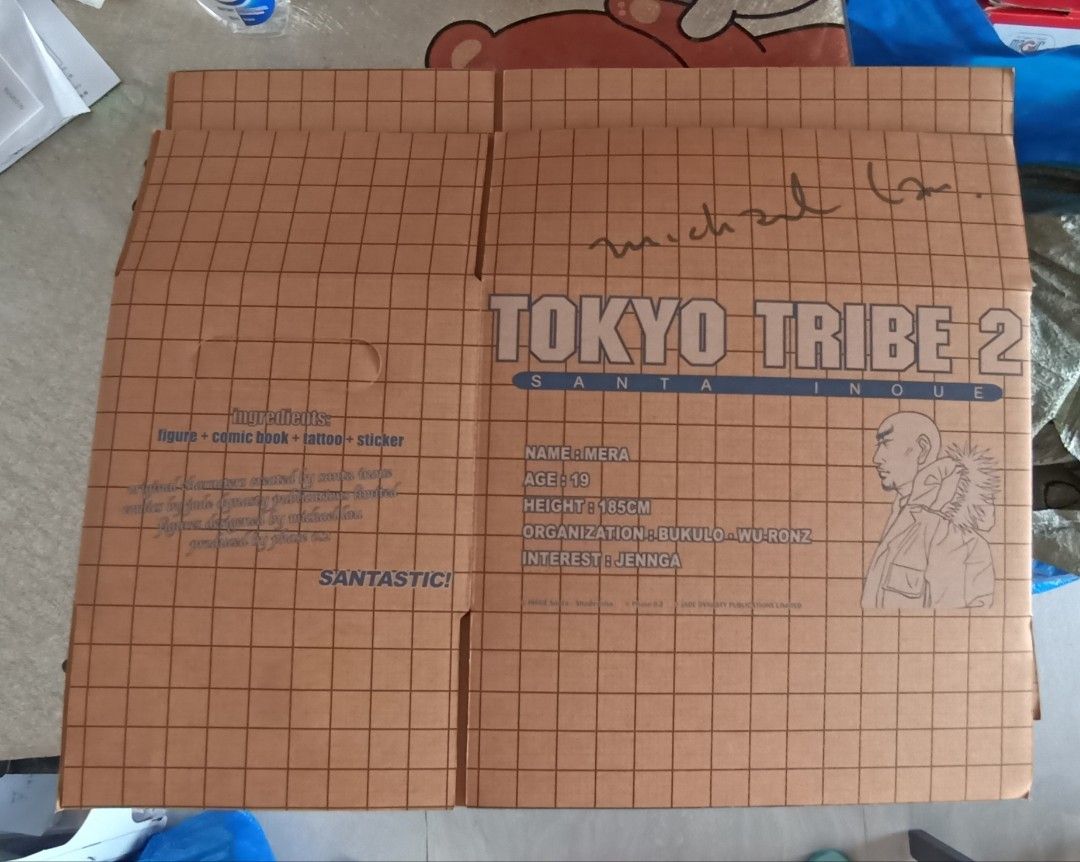 東京暴族2 tokyo tribe 2 公仔食玩景品扭蛋情景米高劉親筆簽名彩色黑白