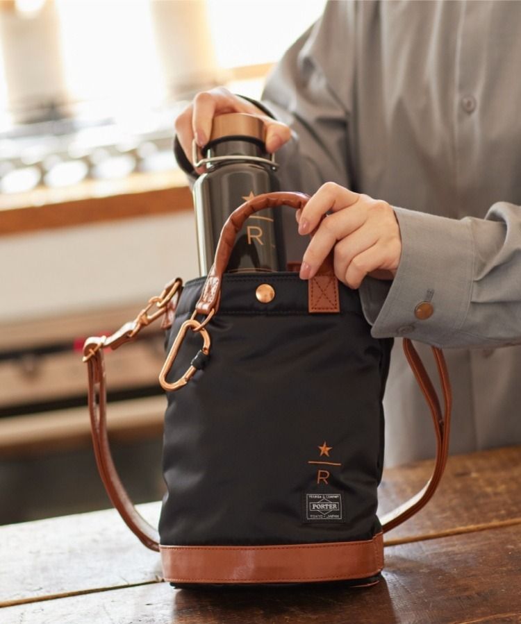🇯🇵 日本Starbucks Reserve x PORTER 咖啡豆型斜孭手挽兩用袋星巴克
