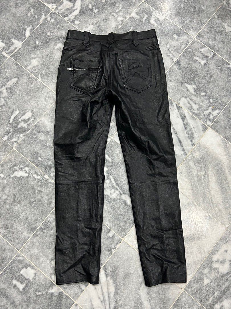 Authentic Coach Lambskin Leather Pants Men s Fashion Bottoms