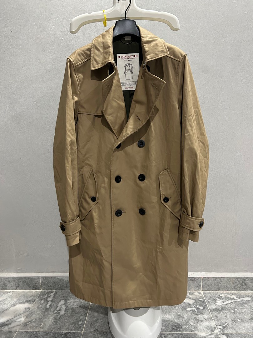 Coach mens on sale trench coat