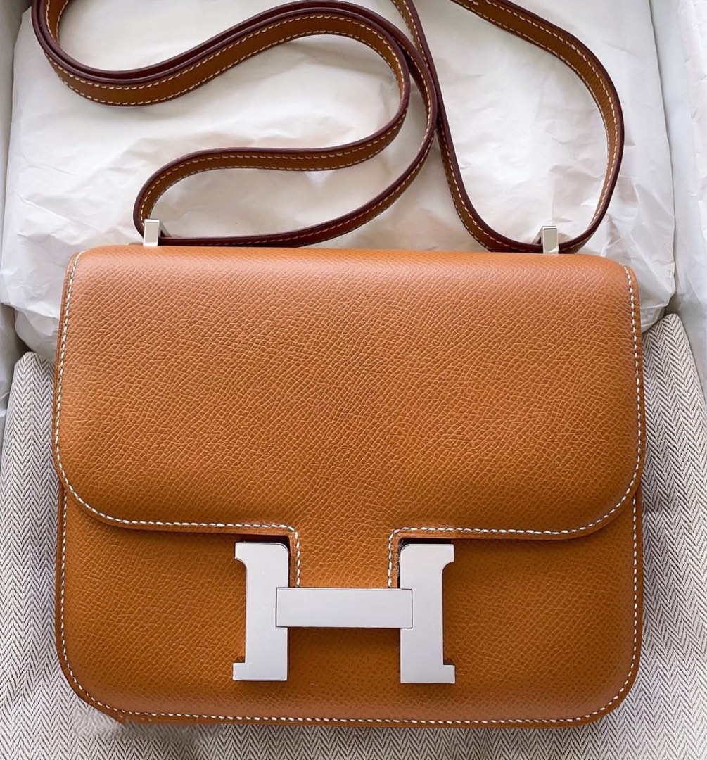 Hermès Constance 18 Etain Epsom in Rose Gold Hardware Authentic Hermes C18  RSGHW, Luxury, Bags & Wallets on Carousell