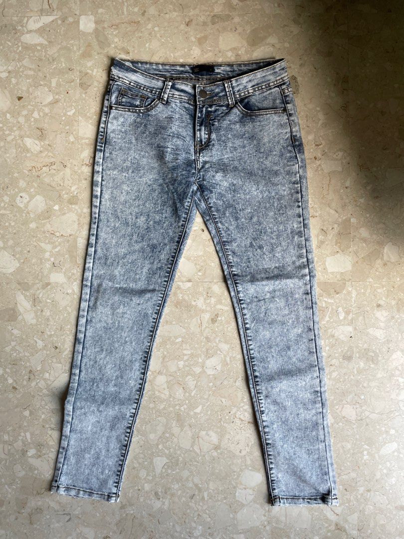 Acid wash skinny jeans, Women's Fashion, Bottoms, Jeans & Leggings on ...