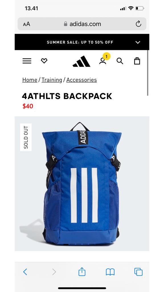 Adidas Backpack 4athlts on Carousell